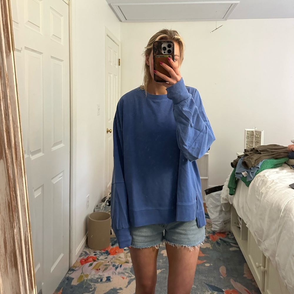 Target Blue Crewneck Sweater Classic Cotton Blend